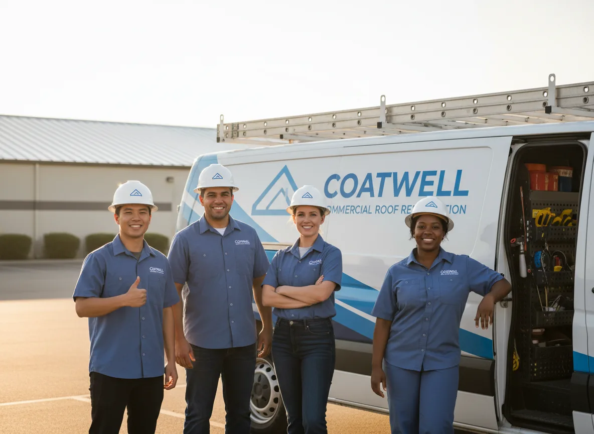 Commercial roof coating company in Parker City, IN